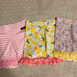 Lot of Matilda Jane Ruffle Shorts-3pair